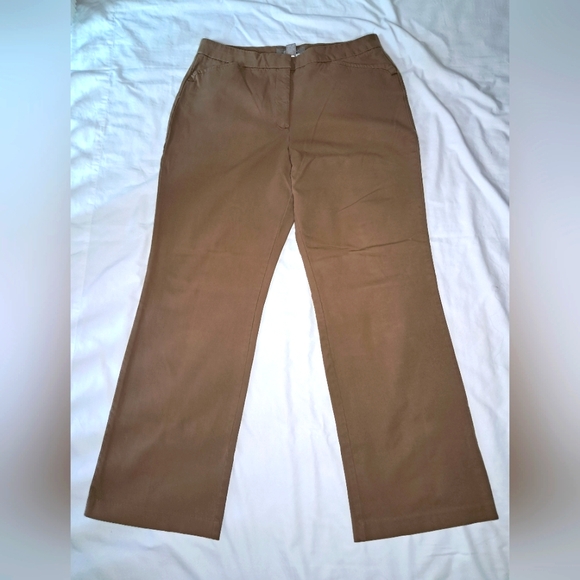 Croft & barrow Tan Casual Pants Strech Plus Size - Picture 1 of 9